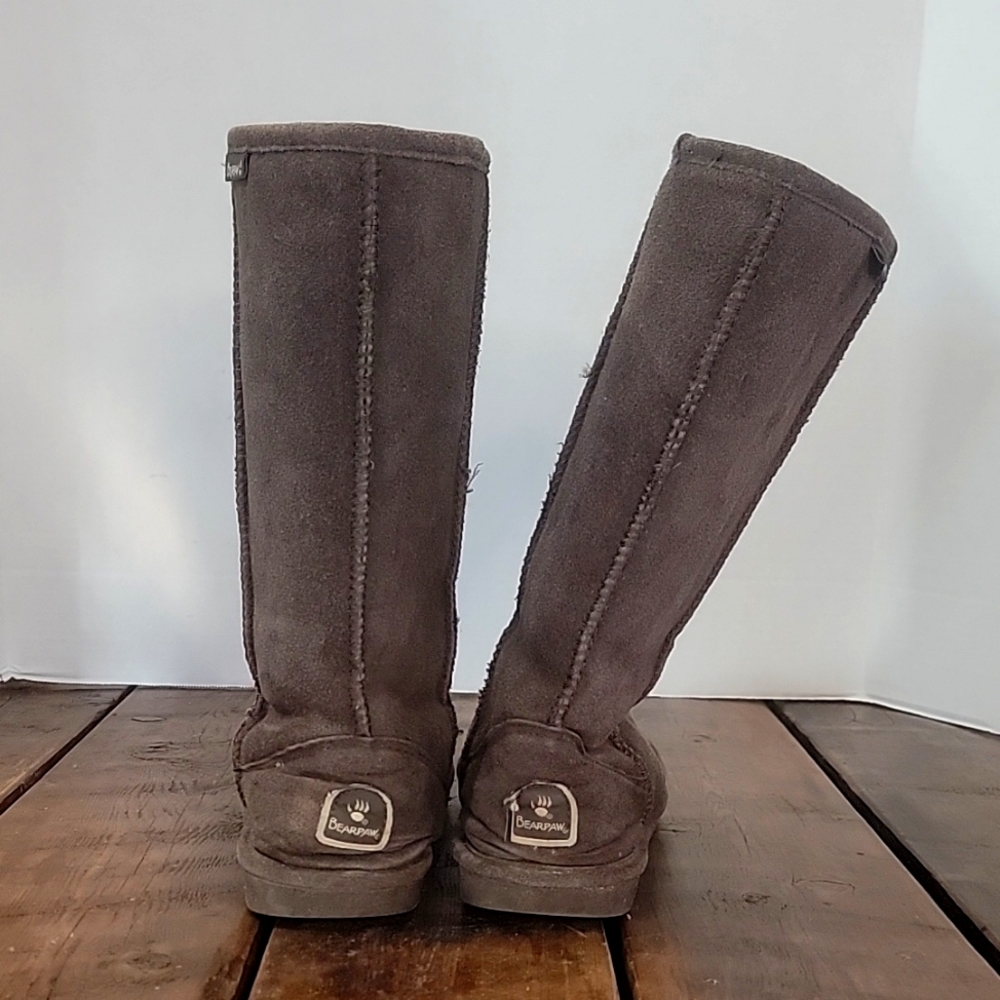 Bearpaw Tall Brown Suede Boots